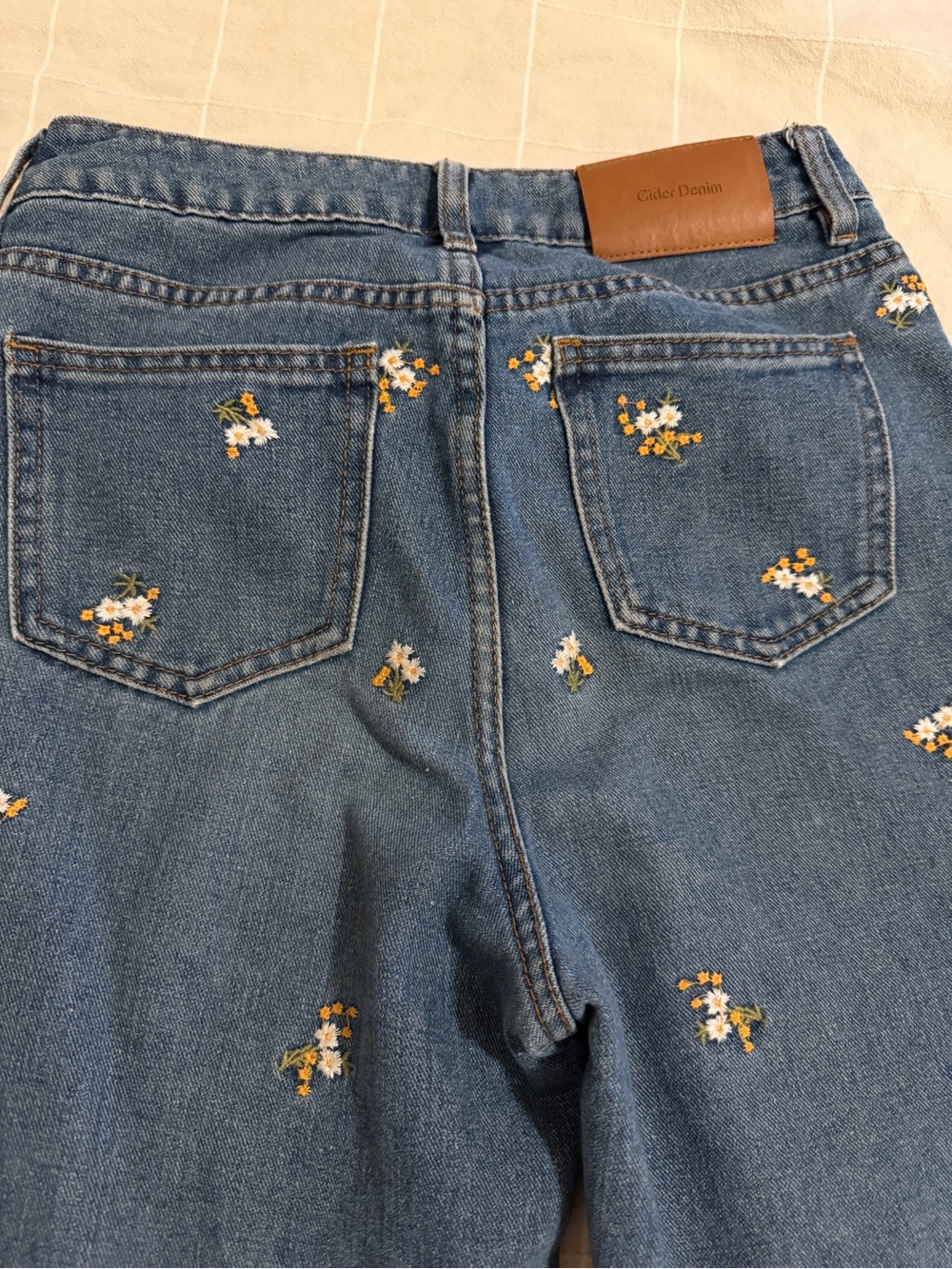 Cider floral jeans low rise - Size XXS - Picture 4 of 7